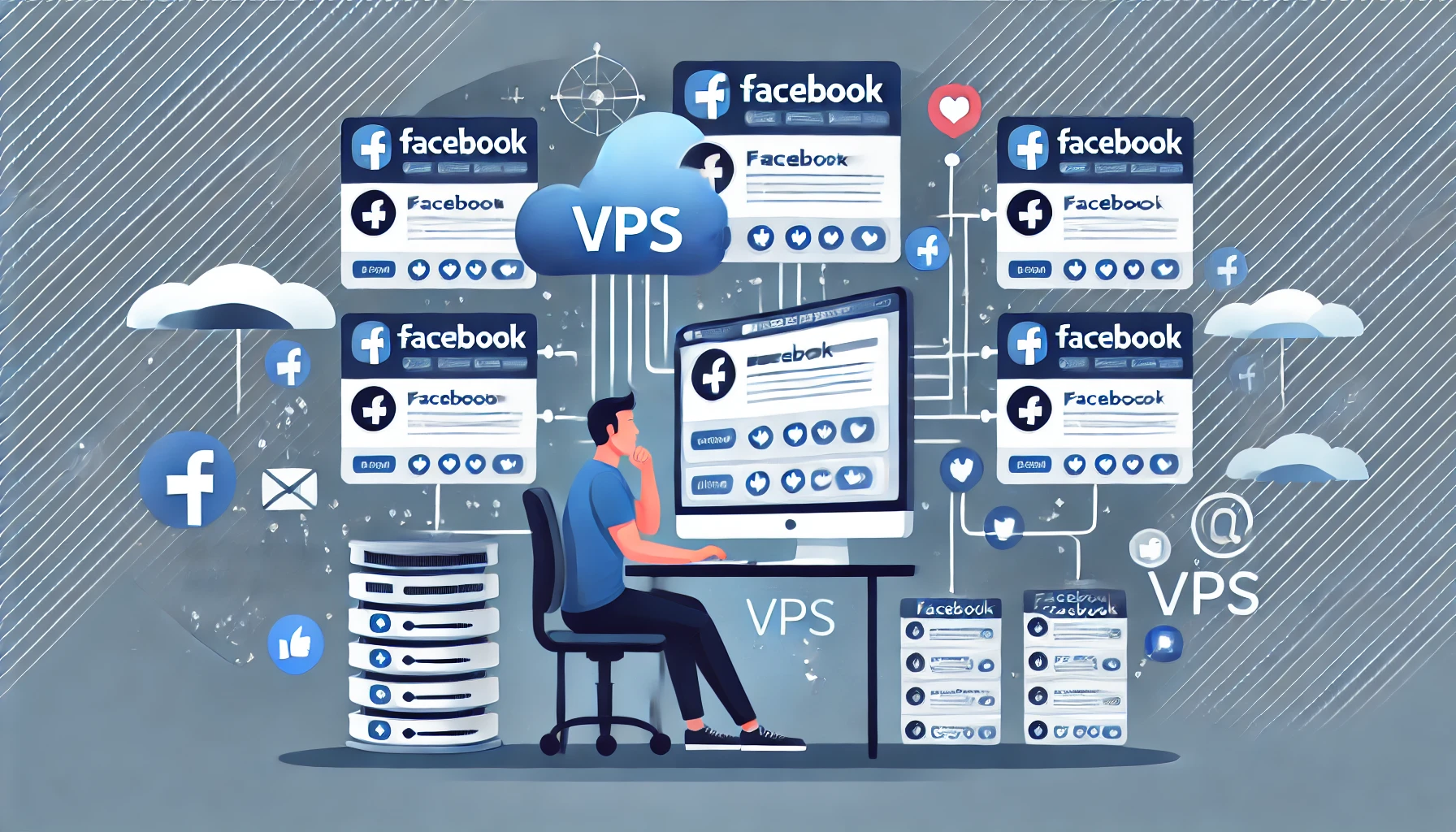 Nuôi via facebook bằng vps Nuôi via facebook bằng vps